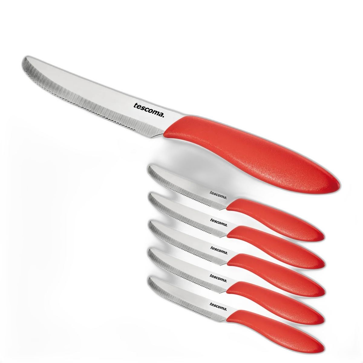 Tescoma Table knife PRESTO 12 cm, 6 pcs, red