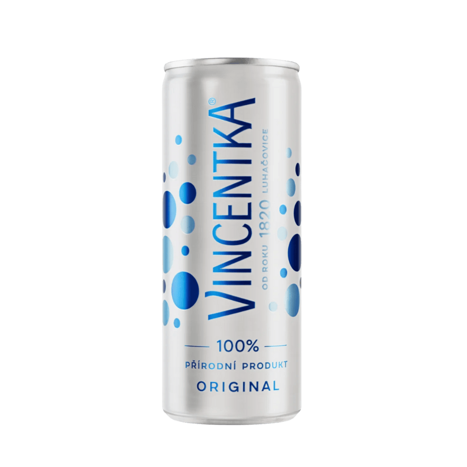 Vincentka Natürliches Mineralwasser 250 ml Dose