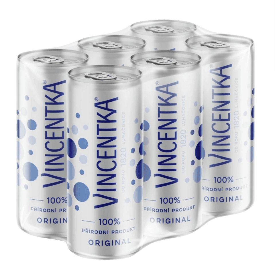 Vincentka Natürliches Mineralwasser 250 ml Dose 6er Pack