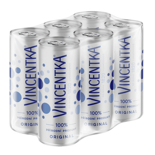 Vincentka Natürliches Mineralwasser 250 ml Dose 6er Pack