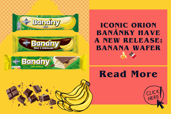 Iconic Orion Banánky have a new release: Banana Wafer 🍌🍫