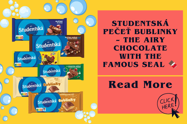 Studentská pečeť Bublinky – airy bubbly Czech chocolate