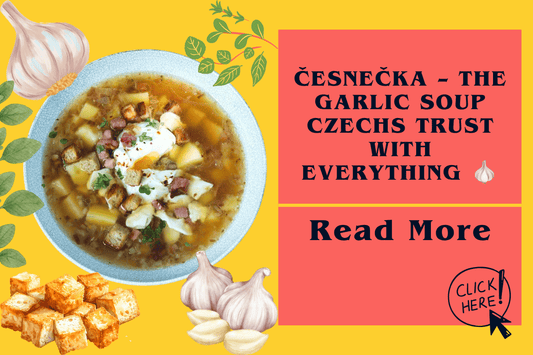 Česnečka – the garlic soup Czechs trust with everything 🧄