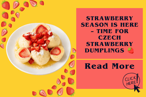 Strawberry season is here – time for Czech strawberry dumplings 🍓