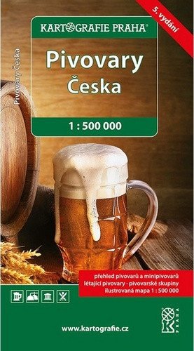 Breweries of Czechia map book cover
