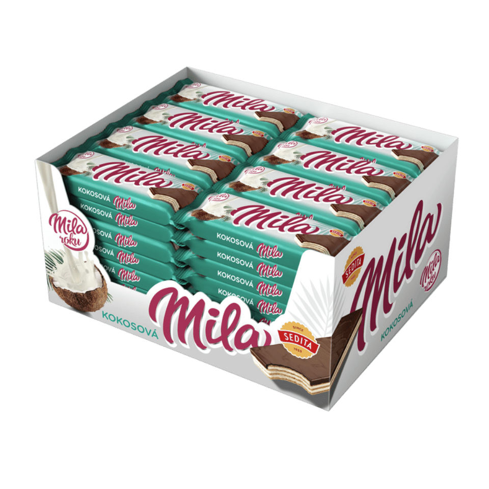 Sedita Mila Coconut Wafer – Box of 56 pcs