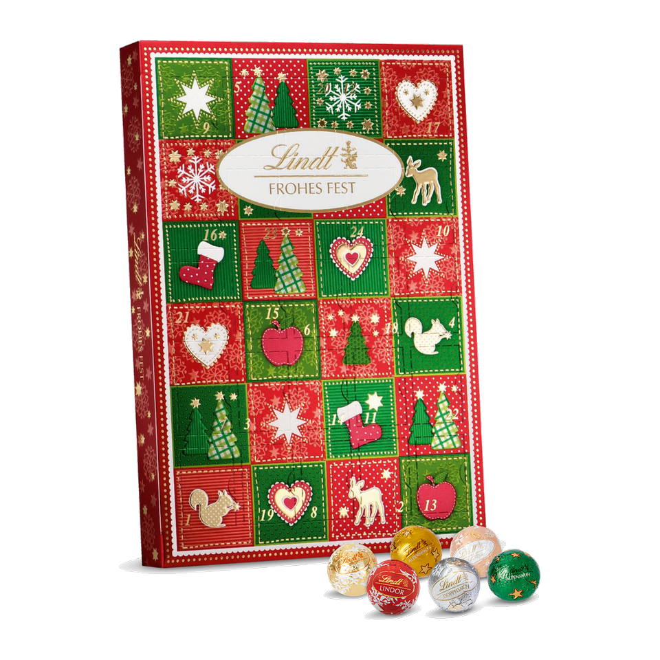 Lindt Advent Calendar Merry Christmas