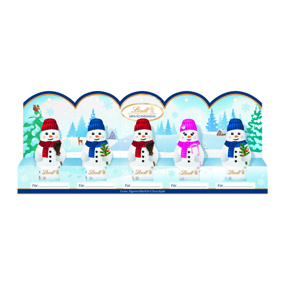 Lindt Mini Snowmen 5 Pack