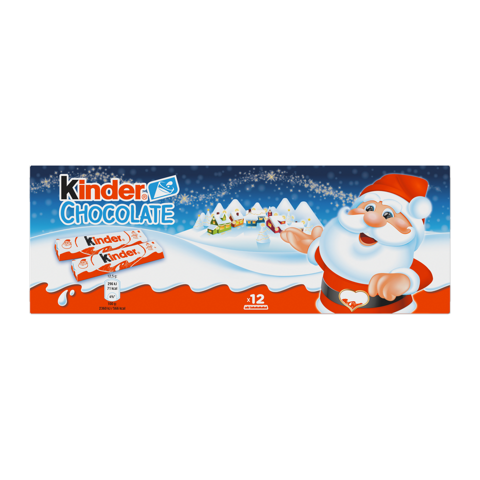 Kinder Chocolate Christmas Pack 12 Bars