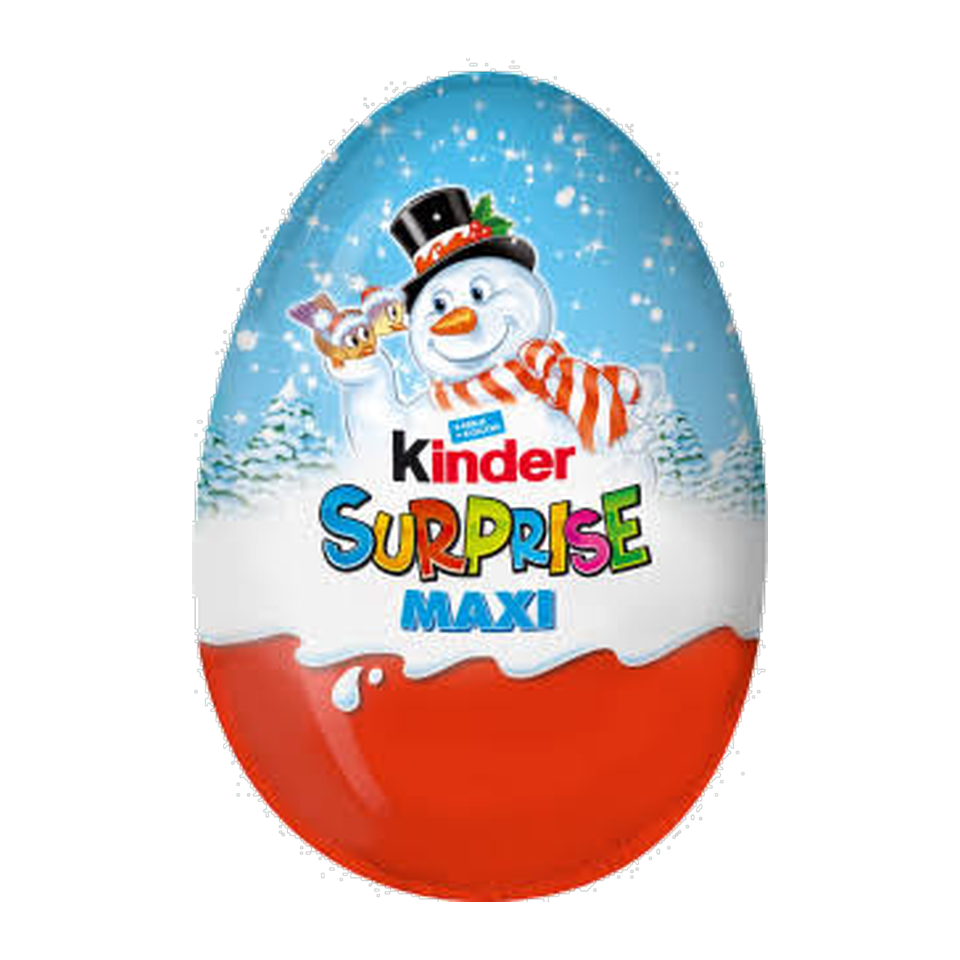 Kinder Surprise Maxi Christmas Milk Chocolate Egg with Toy