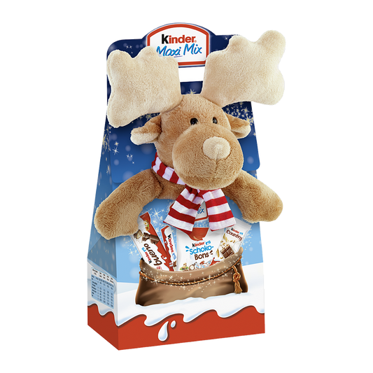 Kinder Maxi Mix Christmas Plush Toy with Sweets