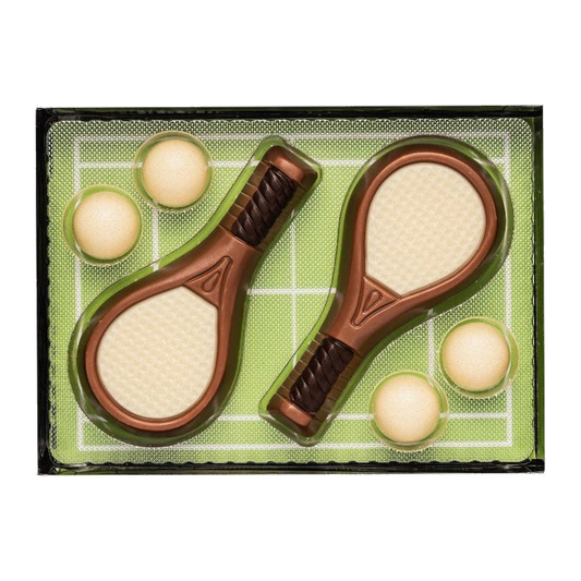 Weibler Milk Chocolate Tennis Set