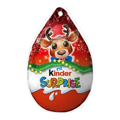 Kinder Surprise Christmas Egg with Toy 20 g reindeer design