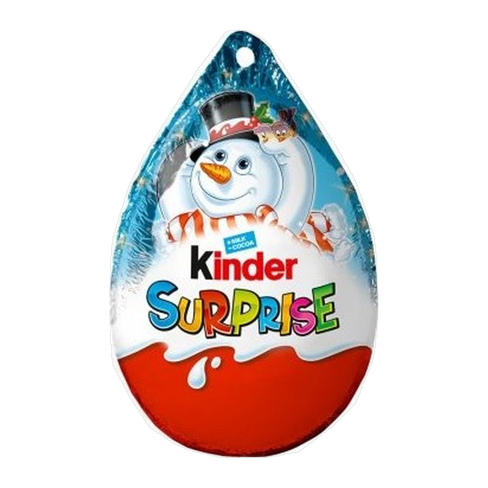Kinder Surprise Christmas Egg with Toy 20 g snowman design