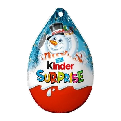Kinder Surprise Christmas Egg with Toy 20 g snowman design