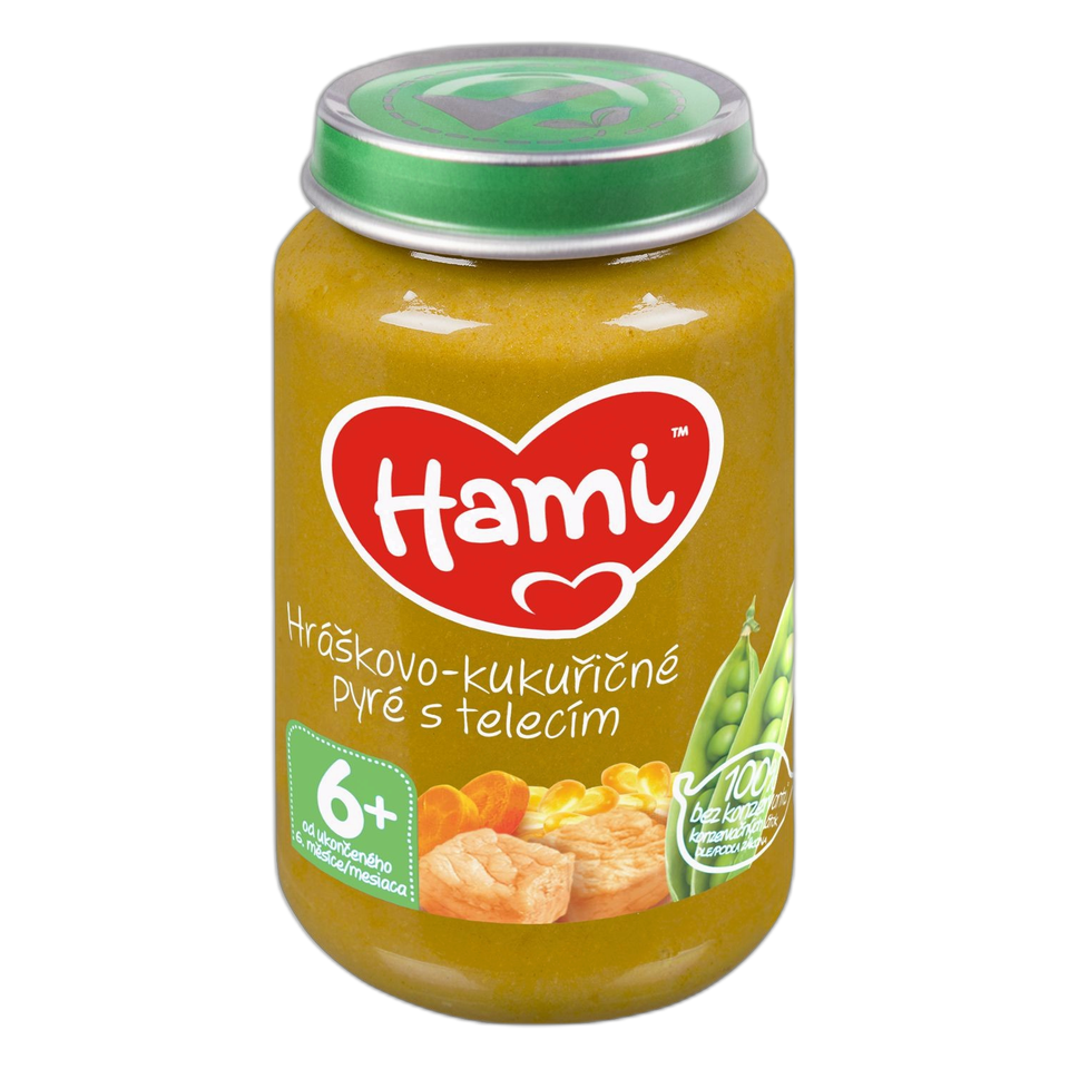 Hami Pea & Sweetcorn Purée with Veal Baby Meal
