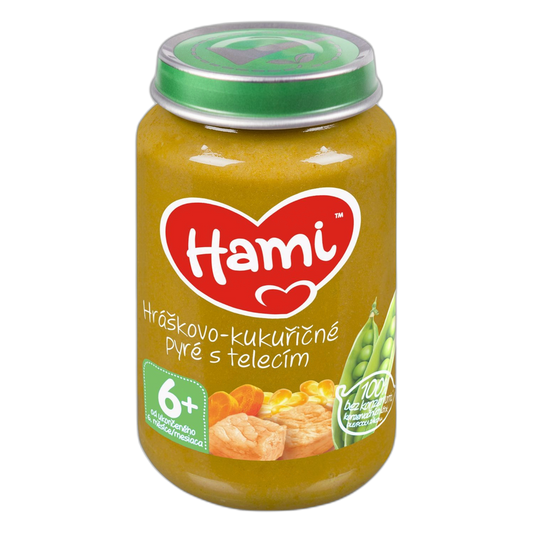Hami Pea & Sweetcorn Purée with Veal Baby Meal