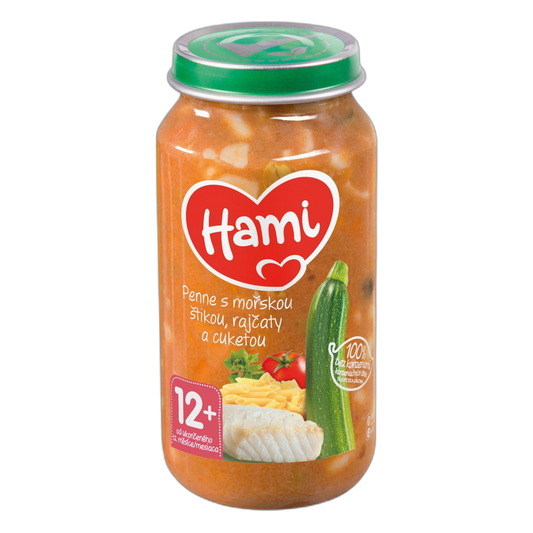 Hami Spaghetti with Hake, Tomato & Courgette Baby Meal