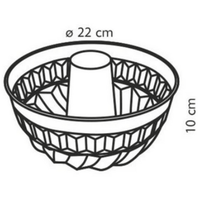 Tescoma Bundtform pan DELÍCIA ¤ 22 cm