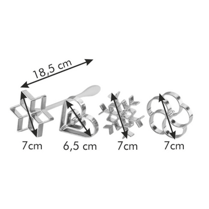 Tescoma Rosette waffle maker DELÍCIA, 4 pcs