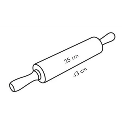 Tescoma Wooden rolling pin DELÍCIA 25 cm, ¤ 6 cm
