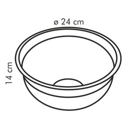 Tescoma Stainless steel bowl DELÍCIA¤24cm, 5.0 l