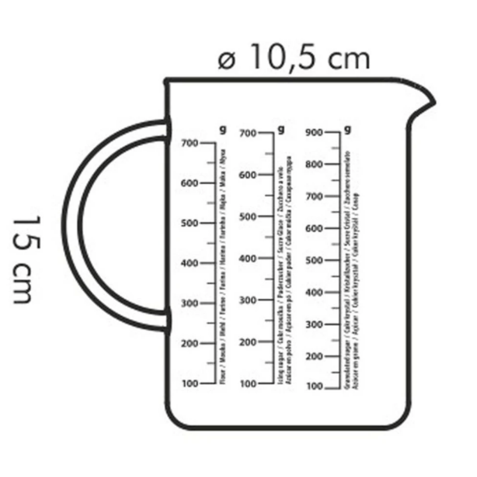 Tescoma Glass measuring vessel DELÍCIA 1.0 l