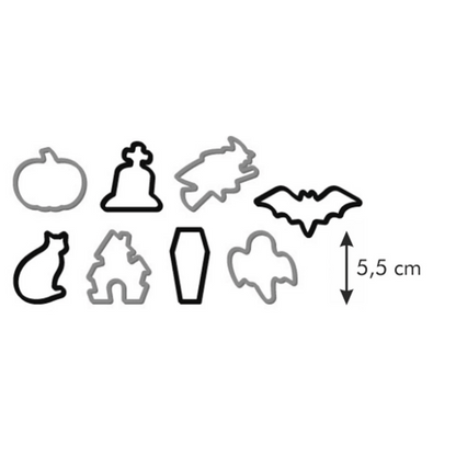 Tescoma Halloween cookie cutters DELÍCIA, 8 pcs