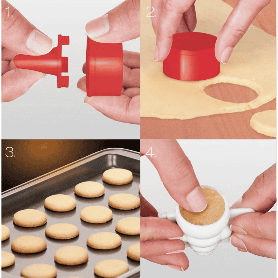 Tescoma Moulds for filled cookies DELÍCIA, 3 Christmas shapes