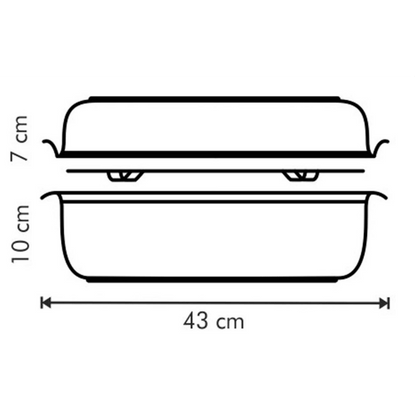Tescoma EXCLUSIVE roaster with cover, 36 x 24 cm