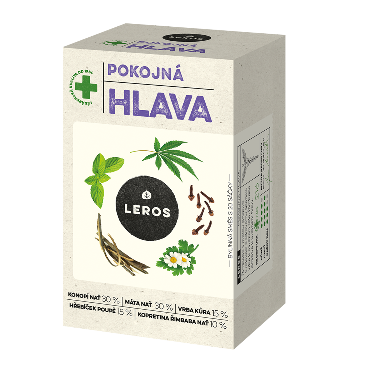 LEROS Pokojná Hlava Herbal Tea