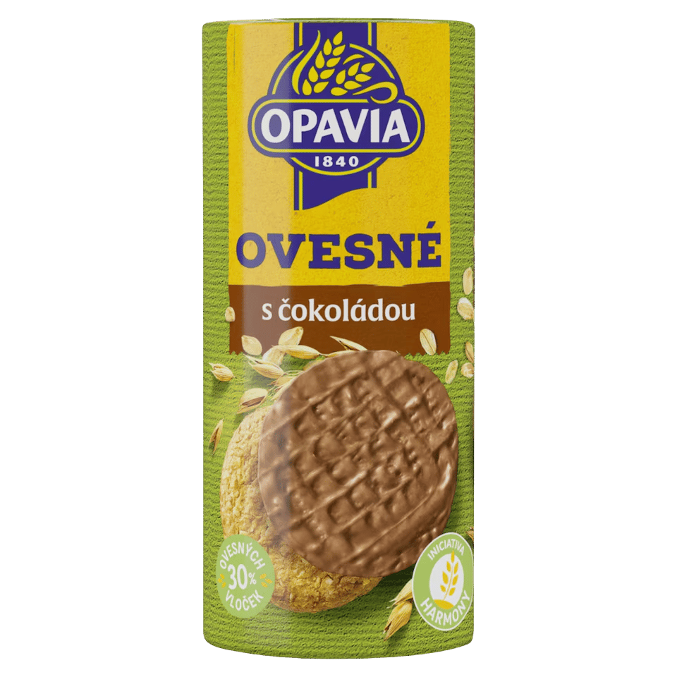 Opavia Zlaté Galletas de Avena Bañadas en Chocolate