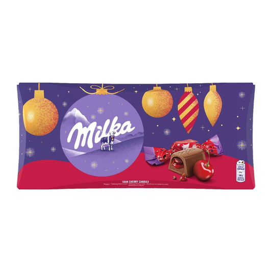 Milka Salonky Christmas Candies with Sour Cherry Filling