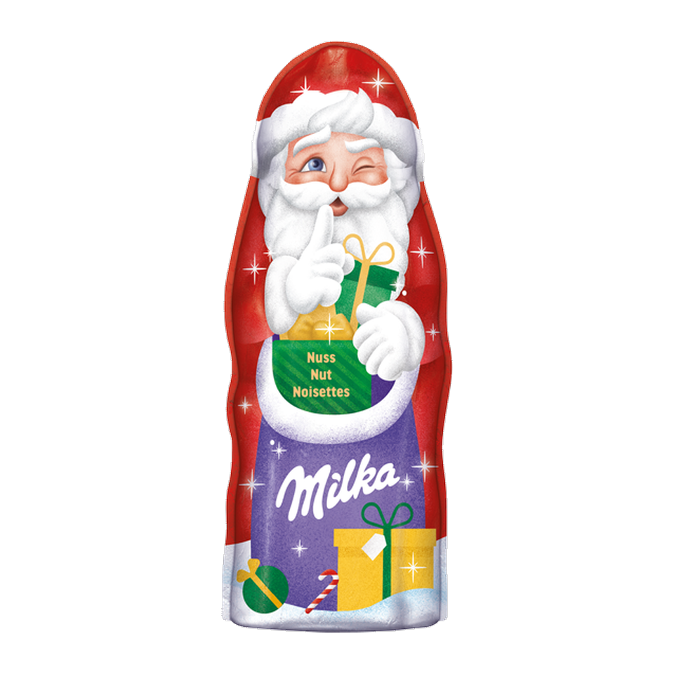 Milka Santa Claus with Hazelnut Pieces