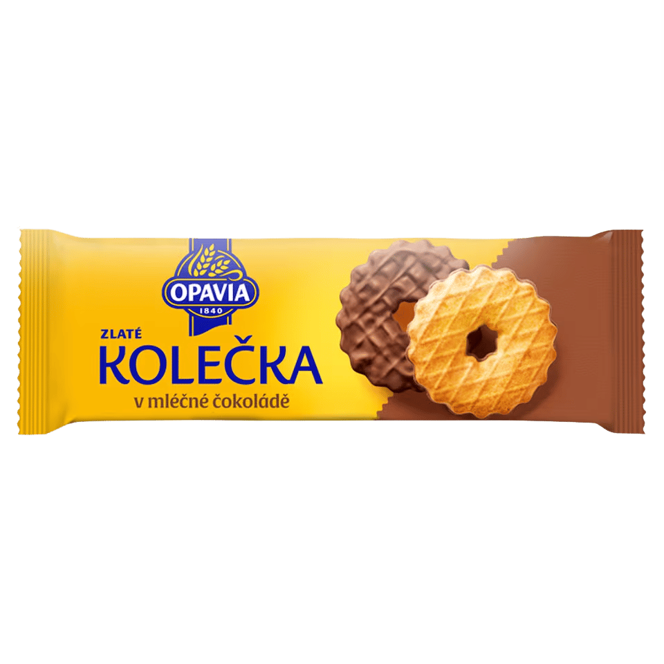 Opavia Zlaté Kolečka Smör Halvdoppade