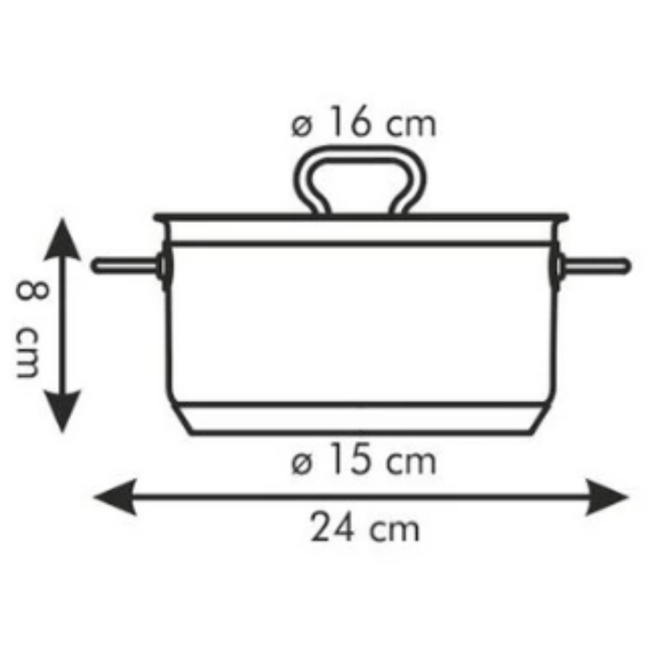 Tescoma Casserole HOME PROFI w.cover¤16 cm,1.5 l