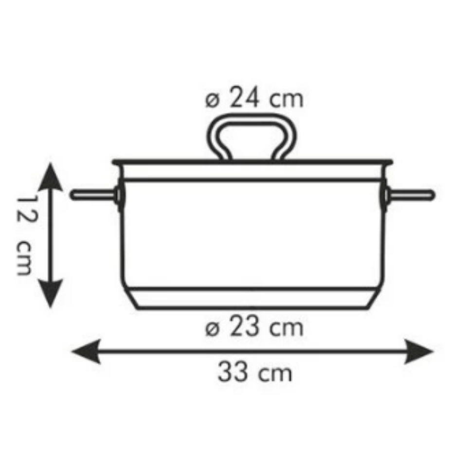 Tescoma Casserole HOME PROFI w.cover ¤ 24 cm,5.0 l