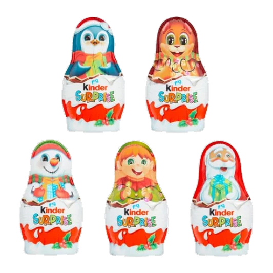 Kinder Surprise Christmas Chocolate Figure with Toy (Assorted Designs)