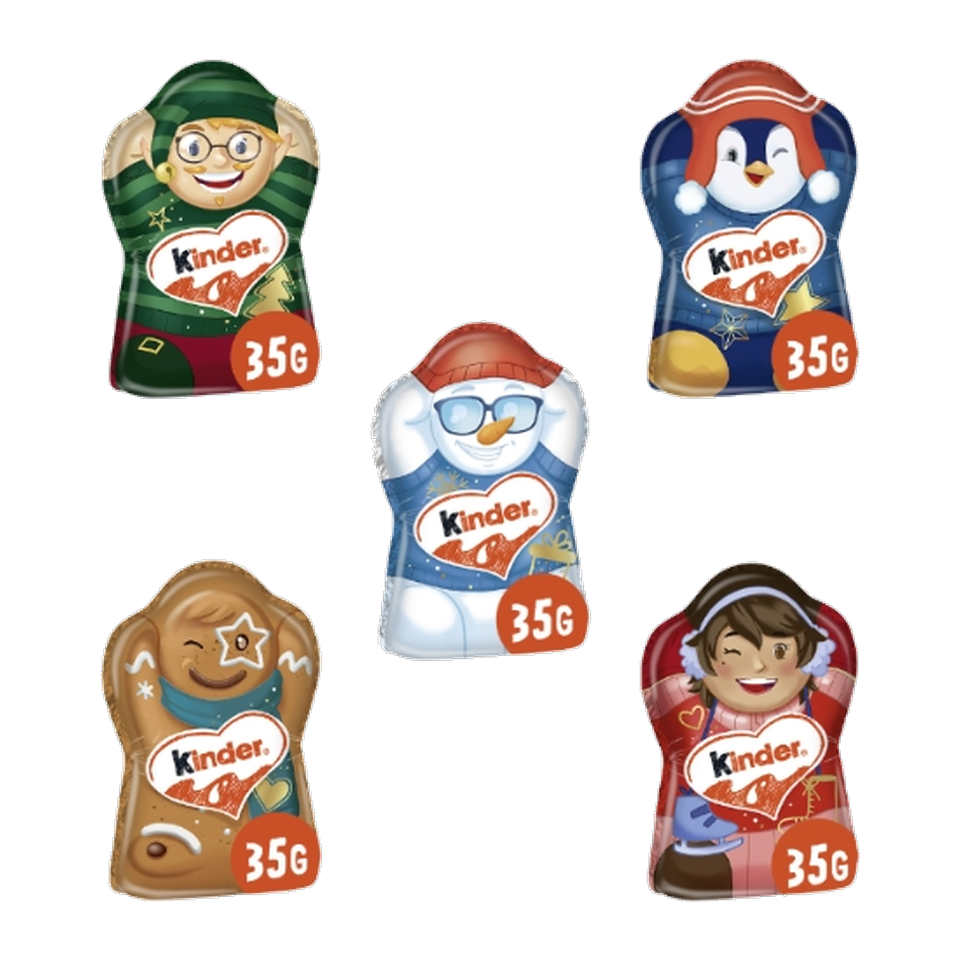 Kinder Christmas Milk Chocolate Figure (Assorted Designs)