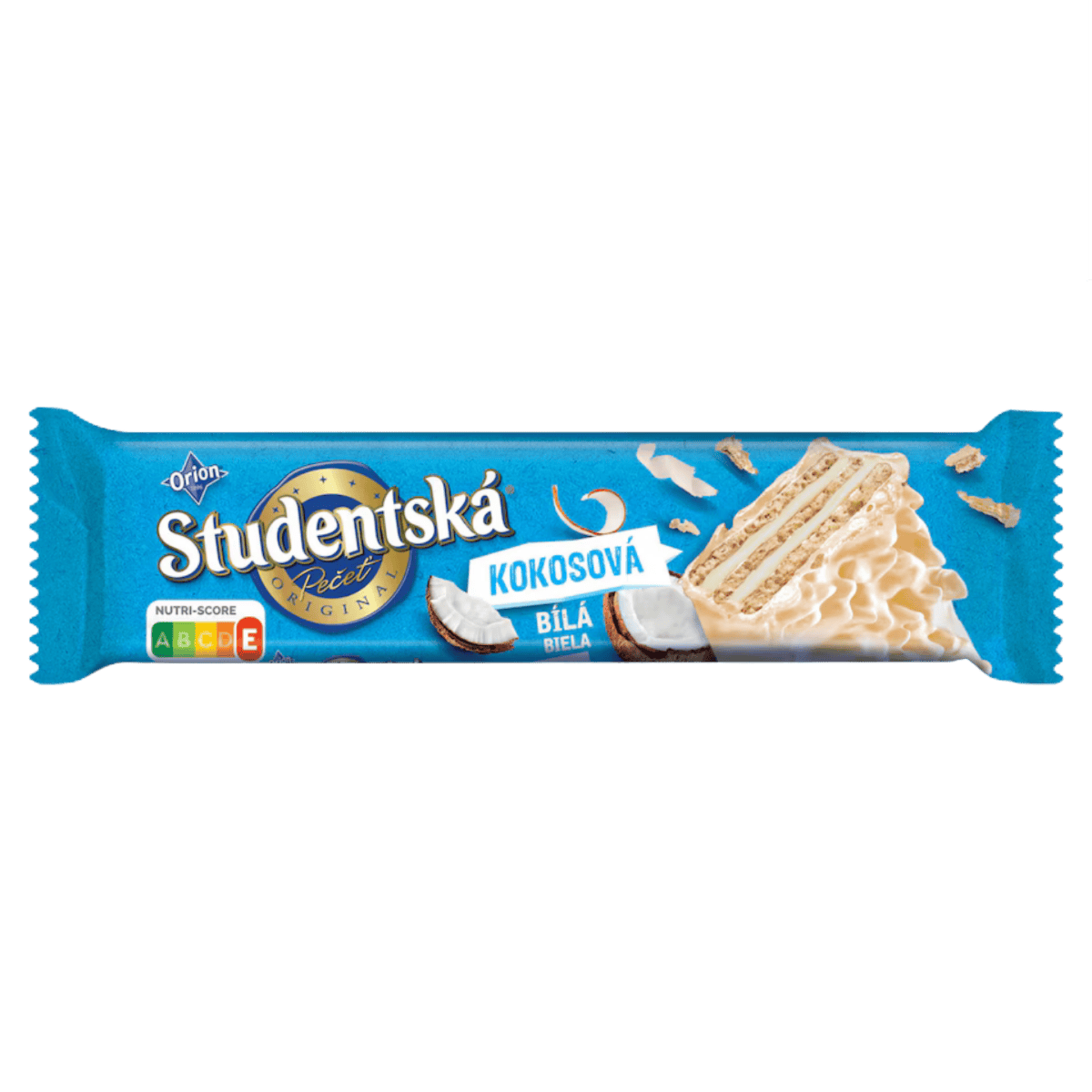 Orion Studentska Pecet Coconut Wafer – White Coated Treat
