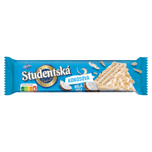 Orion Studentska Pecet Coconut Wafer – White Coated Treat