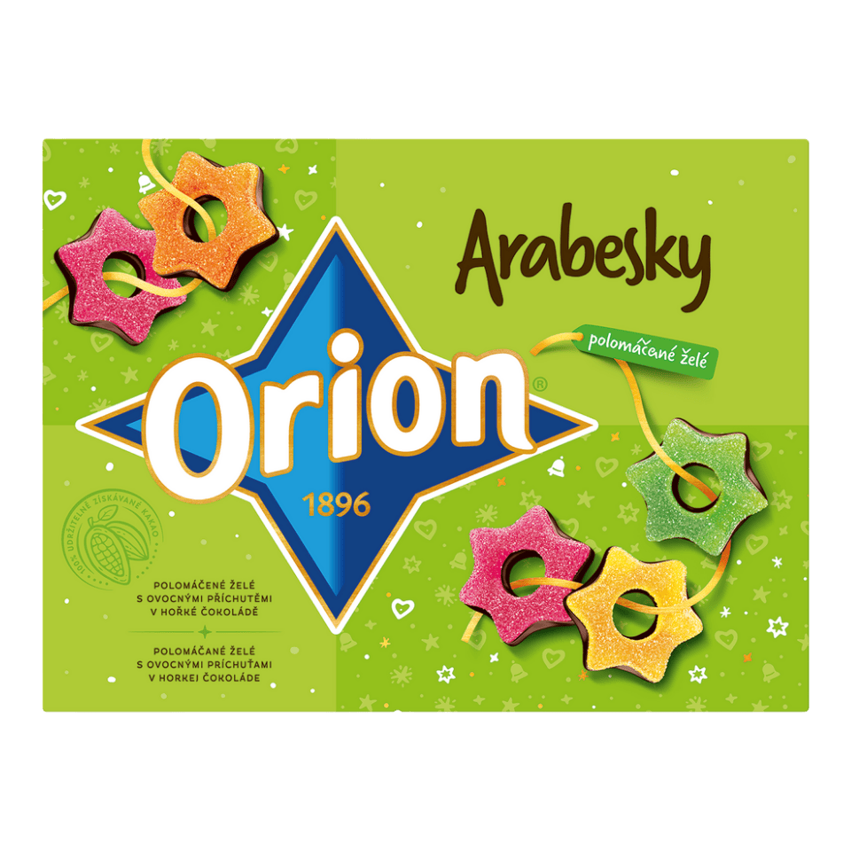 Arabesky in Schokolade getaucht