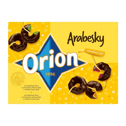 Orion Arabesky Fully Dark Chocolate Coated Fruit Jellies
