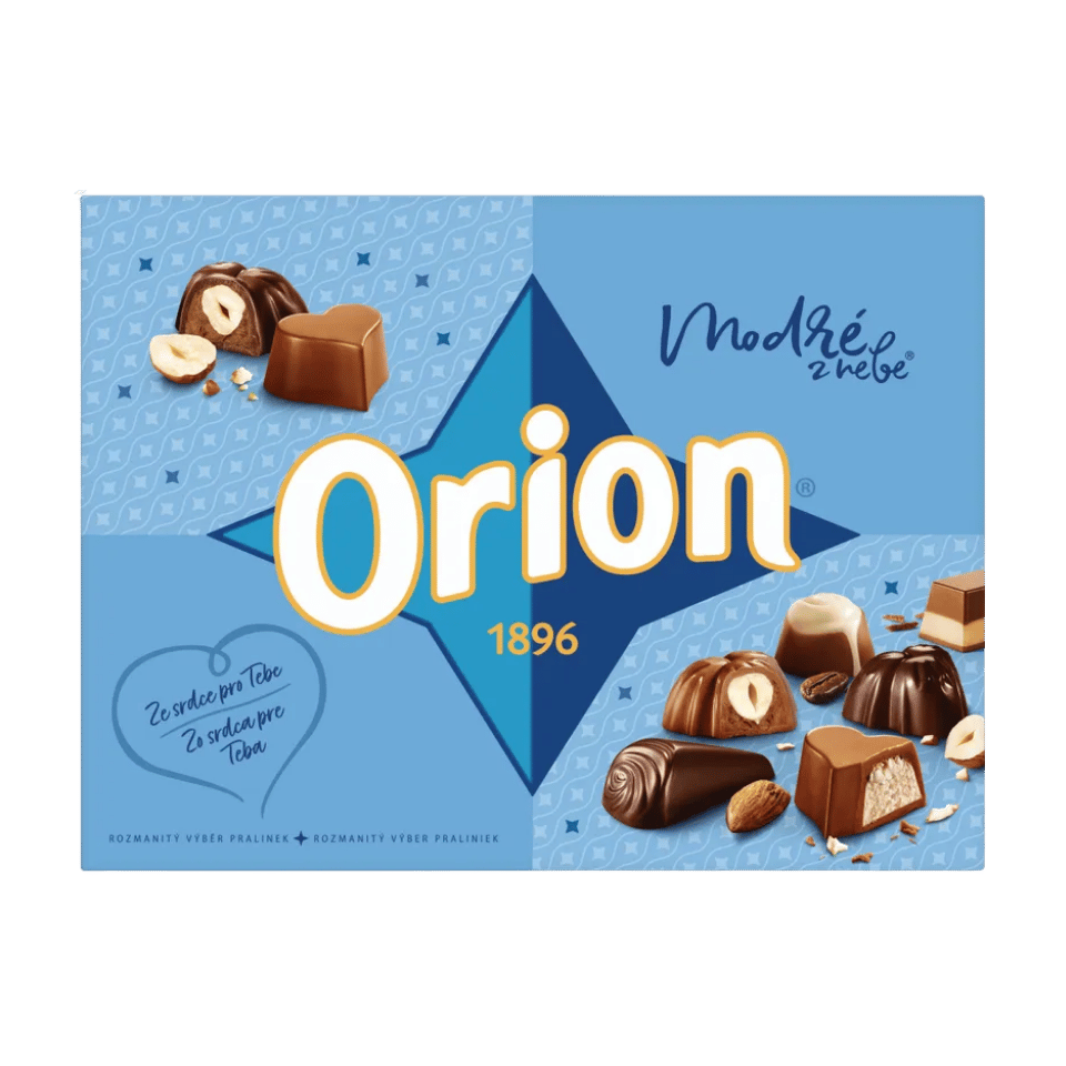 Orion Modré z Nebe Bombones de Chocolate
