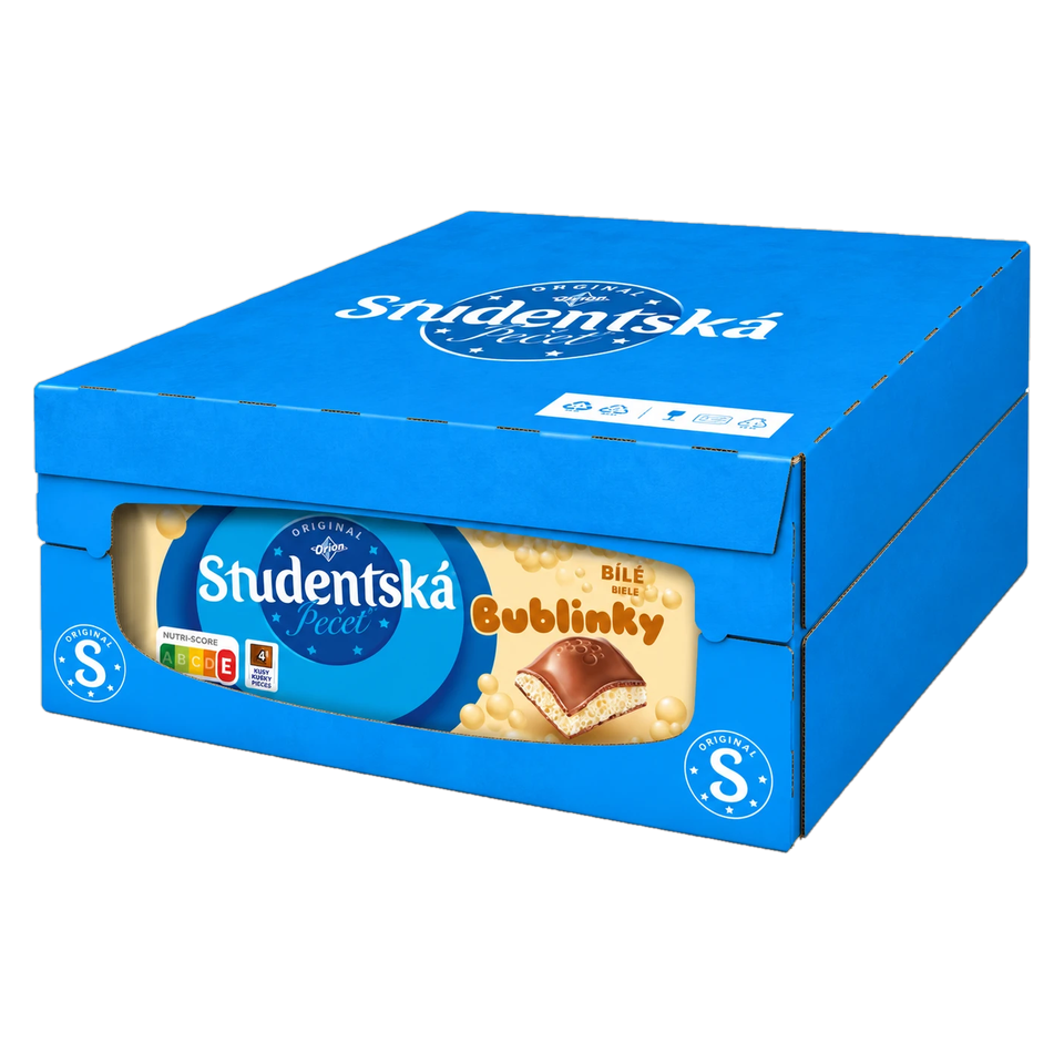 Orion Studentska Pecet Bublinky Milk Vanilla Box of 15 pcs