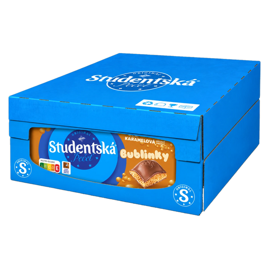 Orion Studentska Pecet Bublinky Milk Caramel 90 g Box of 15 pcs