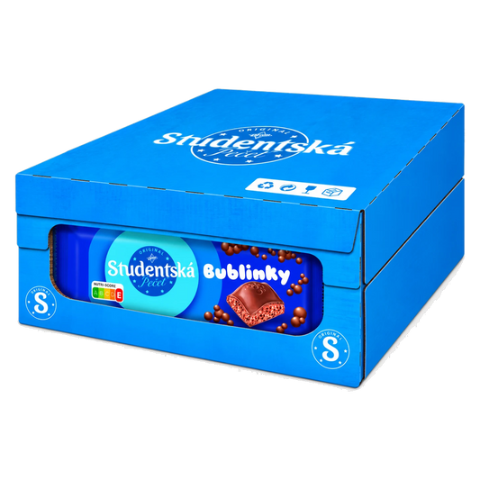 Orion Studentska Pecet Bublinky Milk 36 g Box of 24 pcs