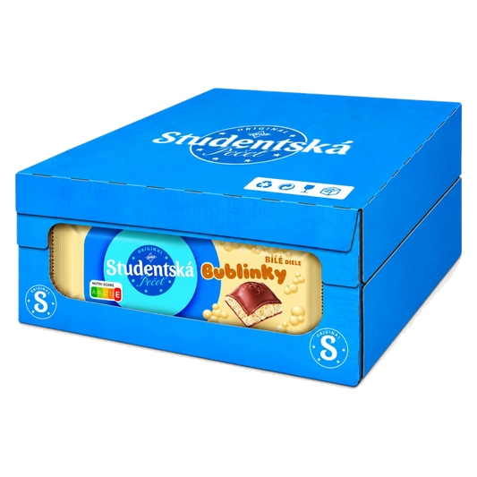 Orion Studentska Pecet Bublinky White 36 g Box of 24 pcs