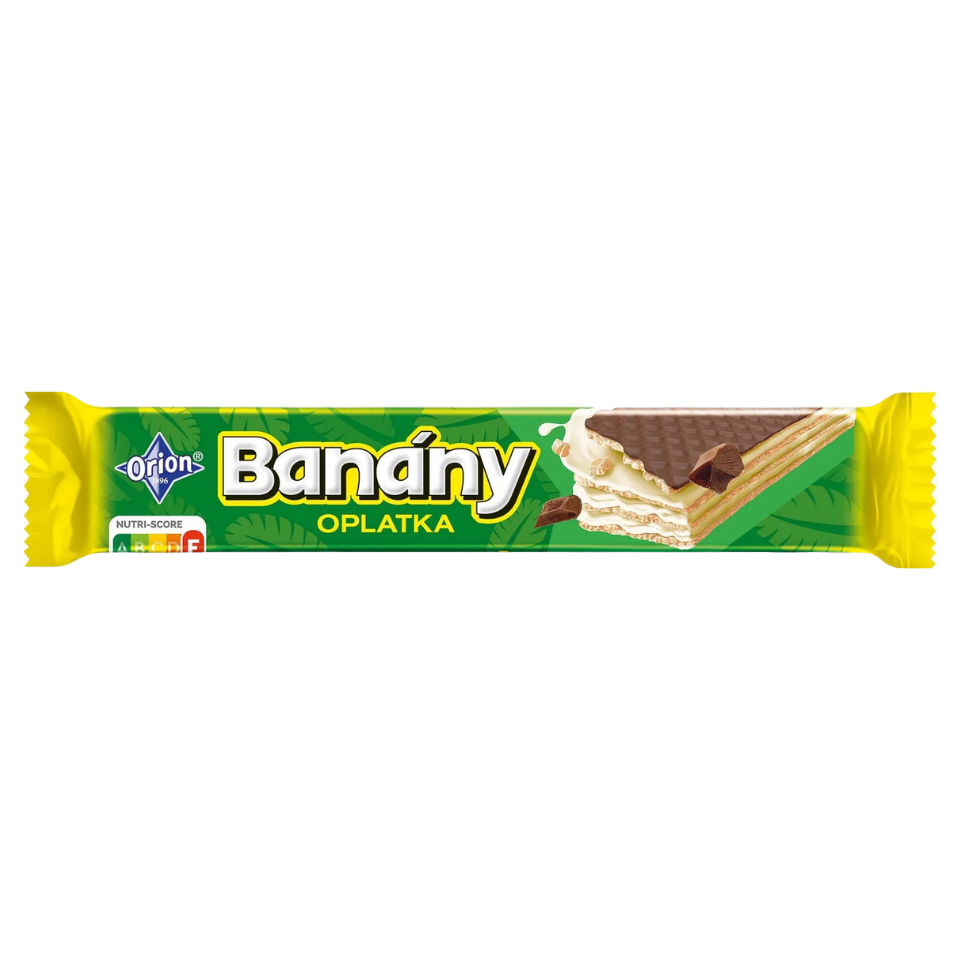 Orion Banány Wafer with Milk Coating