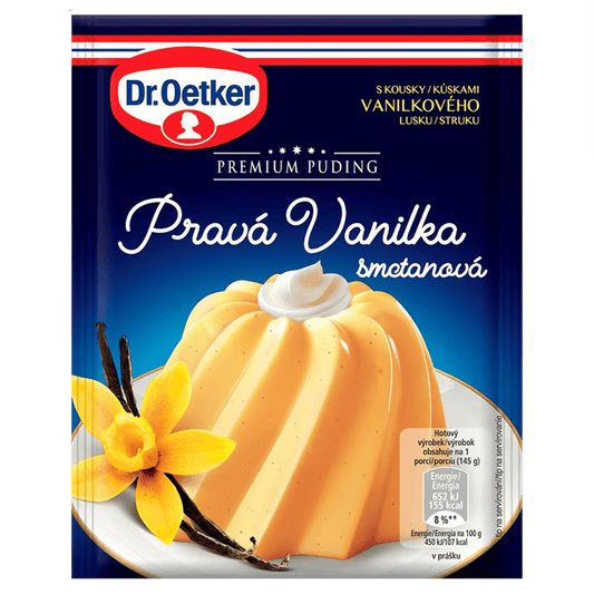 Dr. Oetker Premium Pudding – Real Vanilla & Cream Flavor
